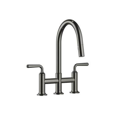 DORNBRACHT Vaia - 240 mm Çıkışlı /3 Delikli Köprü Tipi / Çekmeli ve Spreyli Evye Bataryası