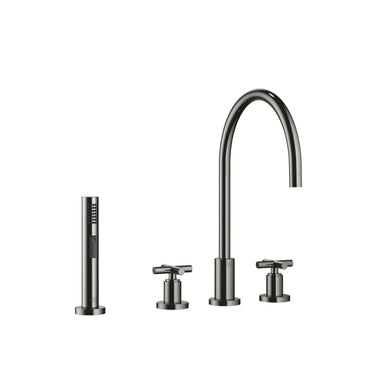 DORNBRACHT Tara - 235 mm Çıkışlı / Üç Delikli / Yıkama Spreyli Evye Bataryası
