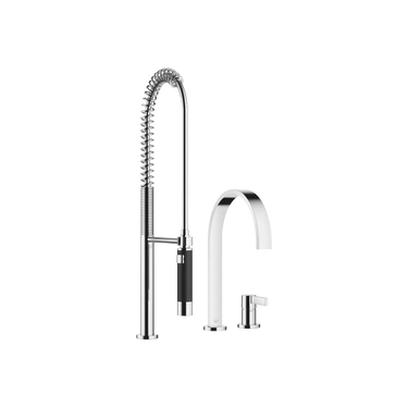 DORNBRACHT Mem - 241 mm Çıkışlı / İki Delikli / Sprey Yıkamalı Evye Bataryası