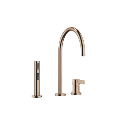 DORNBRACHT Tara Ultra - 241 mm Çıkışlı / İki Delikli / Yıkama Spreyli Evye Bataryası