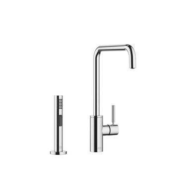 DORNBRACHT Meta Square - 235 mm Çıkışlı / Yıkama Spreyli Evye Bataryası