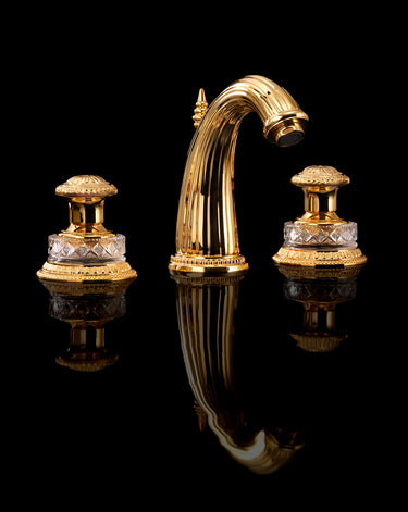 DEVON&DEVON Swan - 3 Delikli Lavabo Bataryası (Pop-Up Giderli)