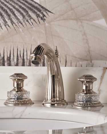 DEVON&DEVON Swan - 3 Delikli Lavabo Bataryası (Pop-Up Giderli)