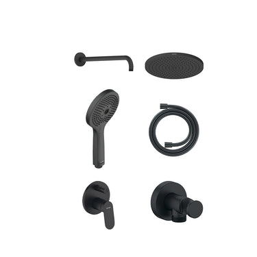 DURAVIT - Ankastre Duş Setleri / Mat Siyah / Set 4