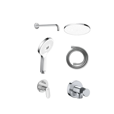 DURAVIT - Ankastre Duş Setleri / Parlak Krom / Set 1