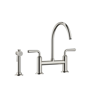 DORNBRACHT Vaia - 241 mm Çıkışlı / Köprü Tipi / Yıkama Spreyli Evye Bataryası