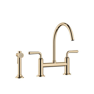 DORNBRACHT Vaia - 241 mm Çıkışlı / Köprü Tipi / Yıkama Spreyli Evye Bataryası