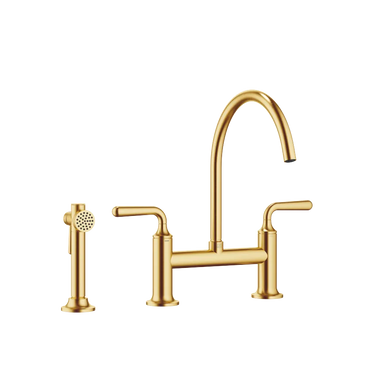 DORNBRACHT Vaia - 241 mm Çıkışlı / Köprü Tipi / Yıkama Spreyli Evye Bataryası