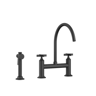 DORNBRACHT Vaia - 241 mm Çıkışlı / Köprü Tipi / Yıkama Spreyli Evye Bataryası