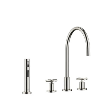 DORNBRACHT Tara - 235 mm Çıkışlı / Üç Delikli / Yıkama Spreyli Evye Bataryası