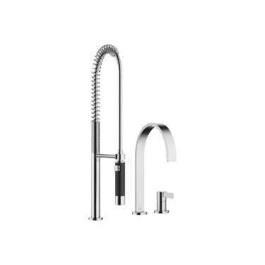 DORNBRACHT Mem - 241 mm Çıkışlı / İki Delikli / Sprey Yıkamalı Evye Bataryası