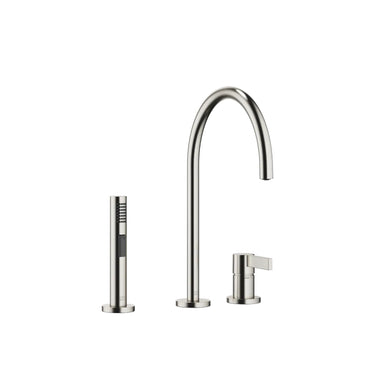 DORNBRACHT Tara Ultra - 241 mm Çıkışlı / İki Delikli / Yıkama Spreyli Evye Bataryası