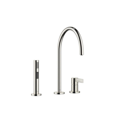 DORNBRACHT Tara Ultra - 241 mm Çıkışlı / İki Delikli / Yıkama Spreyli Evye Bataryası