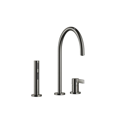 DORNBRACHT Tara Ultra - 241 mm Çıkışlı / İki Delikli / Yıkama Spreyli Evye Bataryası