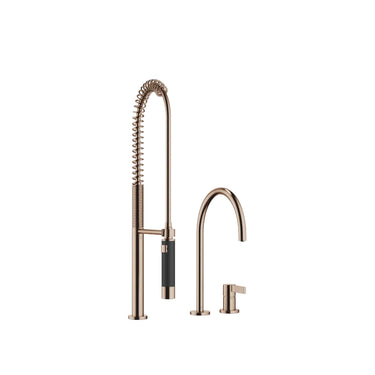DORNBRACHT Tara Ultra - 241 mm Çıkışlı / İki Delikli / Yıkama Spreyli Evye Bataryası